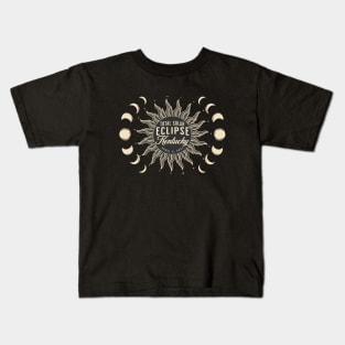 Total Solar Eclipse Kentucky USA April 2024 Kids T-Shirt